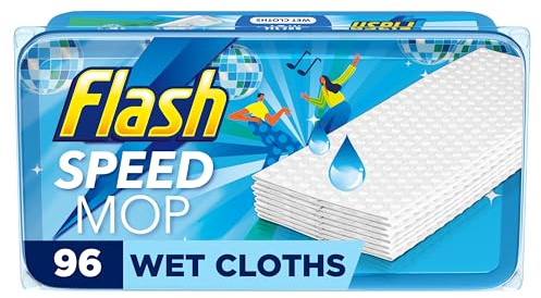 Flash Speedmop Wet Mop Floor Cleaner Wipes, 96 Wet Citrus Pads
