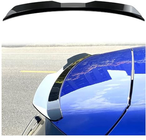 Aileron becquet arrière, pour Peugeot 3008 2017-2023 Phase 2-2026 Noir Brillant de Coffre Aile Spoiler de Toit Hayon Wing Arrière Accessoires,A