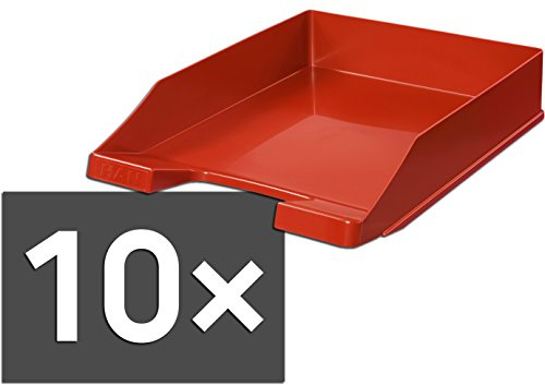 HAN 1027-X Briefablage Klassik, DIN A4/C4, stapelbar, stabil, modern (weiß, 10er Pack)