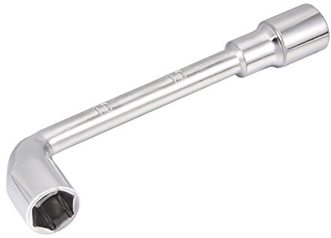 sourcing map 13mm Metric L Shaped Angled Open Hex 6 Point Socket Wrench