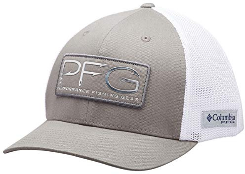 Columbia PFG Casquette en Maille Unisexe pour Adulte Titanium/Argent S/M