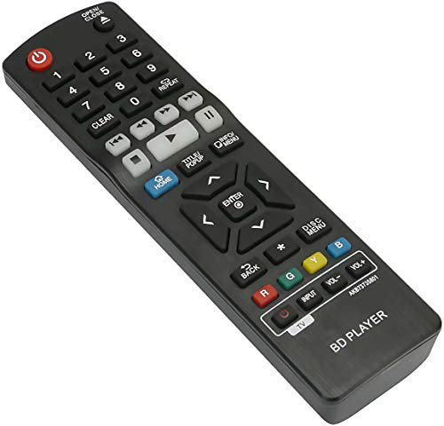 ALLIMITY AKB73735801 Télécommande remplacée pour LG Blue Ray DVD Player AKB73896401 BP430 BP735 BP450 BP530R BP550 BP556 BP736 UP970 BP230 BP540 BP440K BP630 BP640 BP330 BP530 BP440 BP135 BP350 BP250