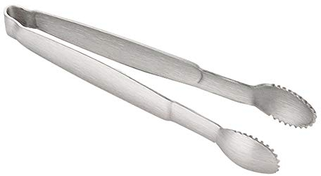 Egurs 2 alicates de azúcar mini alicates de azúcar de acero inoxidable alicates de cocina pequeños para bodas, fiestas, caramelos, bares, barbacoas, cocinas, plata