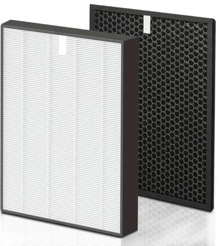 Ersatz HEPA-Filter FY2422/30 und Aktivkohlefilter FY2420/30 Ersatzteil für Philips AC2889,AC2887,AC2882,AC3829/10 Luftreiniger (HEPA + Aktivkohlefilter)