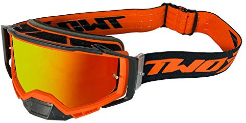 TWO-X Cross-Brille - Motocross-Brille - Kratzfeste Motorrad-Brille - Enduro & Downhill - Modell Atom