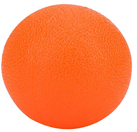 Grip Ball, Silikonmassagetherapie Grip Ball, für Hand Finger Krafttraining Stressabbau, Verschiedene Härte, Dekompressions-Werkzeugball(Orange)