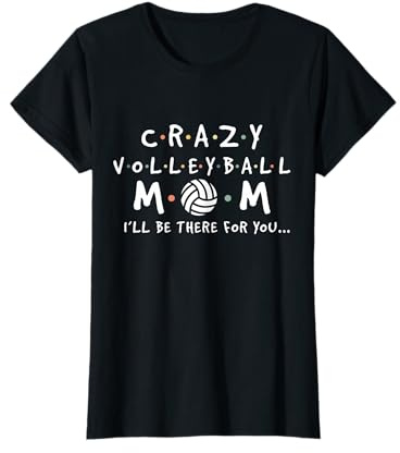 Damen Verrückte Volleyball Mutter - Beach Volleyball Mama T-Shirt