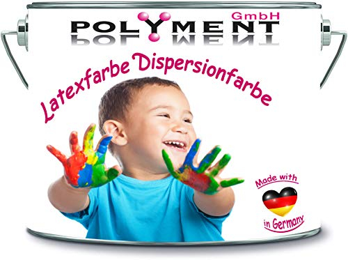 Dispersionsfarbe strapazierfähige Latexfarbe Wandfarbe in vielen einzigartigen Farben (1 l, Sonnen Gelb)