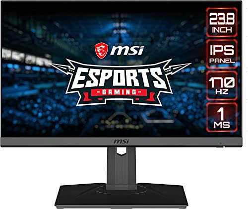 MSI Optix MAG245R2 Monitor de 24 Gaming - 16 : 9 FHD (1920 x 1080), 1ms, Panel IPS, 170Hz, visión Nocturna - FreeSync Premium, Mystic Light RGB