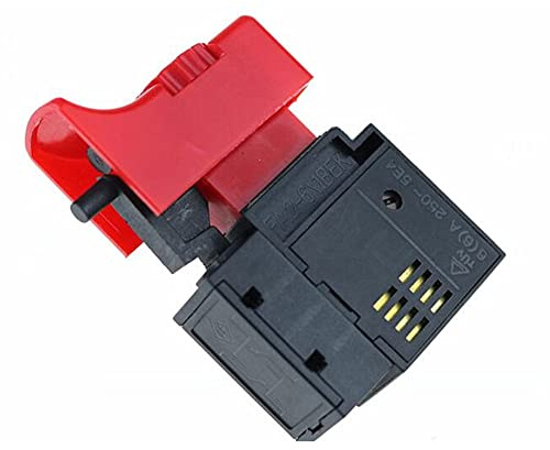 1 interruptor de gatillo eléctrico FA2-6/1BEK 250 V 6 A 5E4 de bloqueo en taladro eléctrico, interruptor de accesorios eléctricos