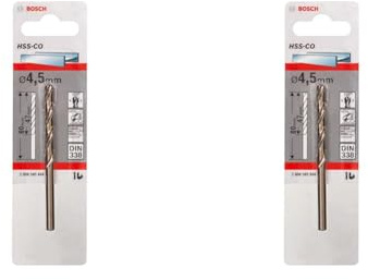 Bosch Professional Metallbohrer HSS-Cobalt (Ø 4,5 mm) (Packung mit 2)