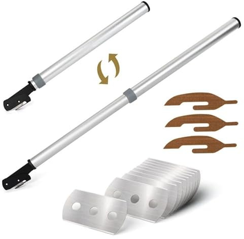 NEWISHTOOL Scalable Pole Long Handle Film Cutter, 42cm-67cm Long Distance