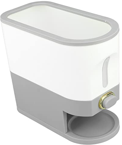 Yctze Distributeur de Riz 5Kg, Boîte de Rangement de Type Presse Transparente, Bac de Stockage de Riz pour Distributeurs de Riz de Cuisine (Yctzei8gcxzqv64-11)