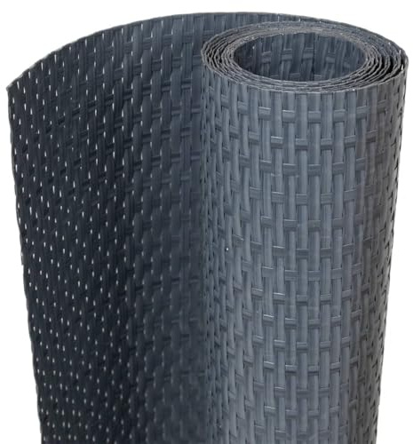 vidaXL Balkon-Sichtschutz Anthrazit 300x90 cm Poly Rattan