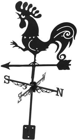 FUNOMOCYA Wetterfahne Windrichtungsanzeiger Aus Dekorativer Rooster Für Dach Robuste Garten-deko Für Außeneinsatz Für Bauernhöfe Und Terrassen