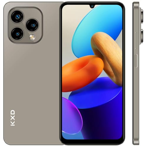 KXD 13C Smartphone Ohne Vertrag, 12GB+256GB/256GB erweiterbar, 4500mAh 6.8 HD+ Display Android 13 Handy günstig Smartphone 4G, MTK6765 Octa Core Prozessor, 50MP Panorama Kamera,Dual SIM 3 Steckplatz