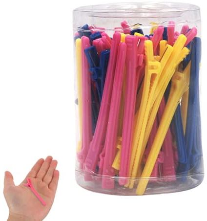 Healeved Clip Di Alligatore Grandi Per Parrucchiere Clip Di Partizione Dei Capelli in Plastica Leggera 2 Pezzi Accessori Per Styling Professionale Casalingo E Salone
