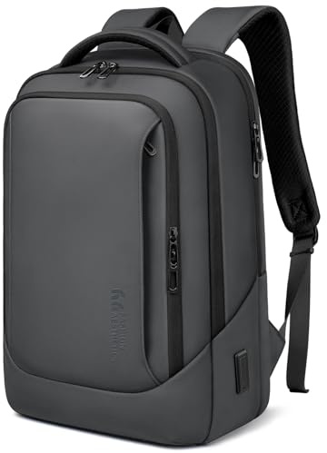 HEROIC KNIGHT Zaino per Computer Portatili da Uomo Zaini PC da 15,6 pollici | Zaino PC portatili con porta USB Antifurto Grande Capacità Resistente all'Acqua per lavoro Quotidiano Viaggio, Grigio Scuro