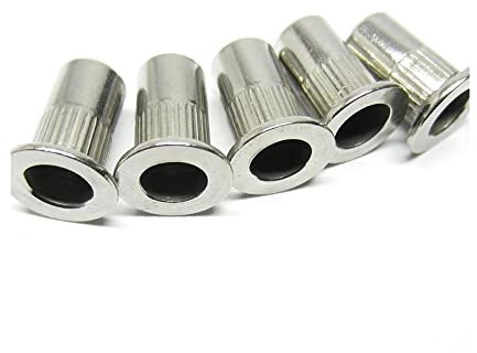 Écrous à rivets, écrous à rivets 50pcs 20pcs M3 M4 M5 M6 M8 M10 écrou à rivets en alliage d'aluminium à tête plate rivet fileté insert capuchon à écrou écrou à rivets(M3 20pcs)