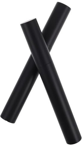 TOVINANNA Colore Temporaneo per Barba e Sopracciglia Uomo 2 Pezzi Pennello Monouso Effetto Volume Definito per Toelettatura Maschile Quotidiana Chioma Neri