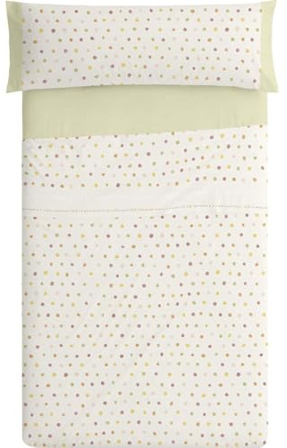 Burrito Blanco | Juego de sábanas Infantiles | Cama de 105cm. (+Medidas Disponibles) | Diseño 182 | Color Multi (105x190/200cm.)