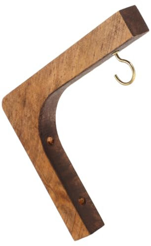 Toyvian 2piezas Ganchos De Madera Para Plantas Colgantes Soporte Resistente Carga Alta Para Macetas Interiores y Exteriores De Unidades