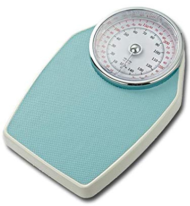 HADECOLL Báscula De Baño Profesional, Digital, Analógica, Mecánica, con Dial, Lectura Clara, Sin Batería, Medición Precisa En Kg, Capacidad De 150 Kg/330 LB, Color Azul.