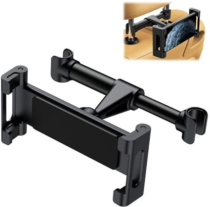 EUYKQNOI Supporto Universale Auto Porta Tablet da Auto Posteriore, Compatibile con iPhone iPad Samsung 5,5-10 Pollici, Girevole 360° con Blocco di Sicurezza, Design Ergonomico per Viaggi Lunghi