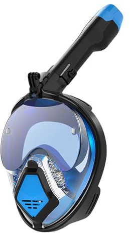 Illkjasfc Professionelle Schnorchelbrille, Tauchen, Erwachsene, Dry-Top, Schnorchel, Antibeschlag-Brille, Schwimmausrüstung für Damen und Herren, Unterwasserzubehör