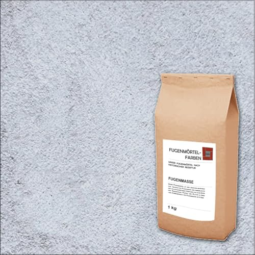 Fugenmörtel-Farben | Einsetzbar für Fugen im Innen- und Außenbereich auf Wand- und Bodenflächen (Silbergrau, 1kg)