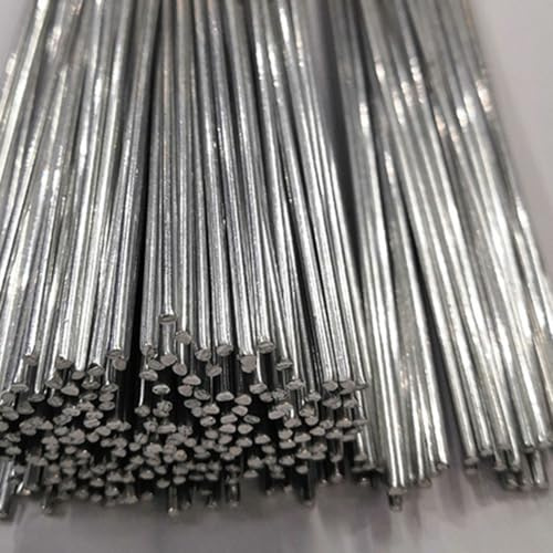 CashMuch 50 Stück Niedertemperatur-Schweißstäbe aus Aluminium, leicht zu schmelzen, 1,6 mm/2,0 mm Durchmesser, 0,5 m Länge, spritzfrei für vielseitige Anwendungen