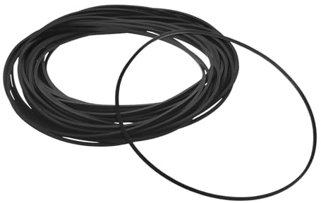 30 Stück Gummiriemen für Kassettenrekorder 130mm 1, 2mm Schwarz | Gummi, Stabile Übertragung, Verschleißfest, für Audiorecorder und Portable Kassettenspieler, Reparaturset