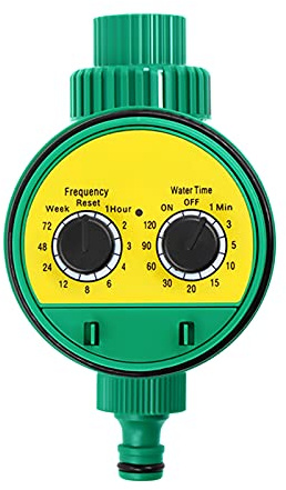 Regolatore di Irrigazione Intelligente, Timer Automatico a Batteria con Manopola Impermeabile IP65, Programmatore Irrigazione ABS Resistente per Giardini, Cortili, Prati e Serre