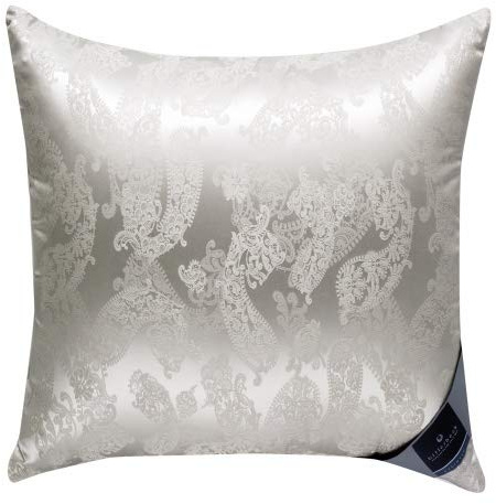 Billerbeck Daunenkissen | Exquisit | 80 x 80 cm | hochwertiger Seiden-Jacquard-Bezug | Federkissen | waschbar bis 60° C