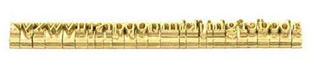 YUNSHINE Digital 220V Folie Heißprägung Maschine Logo Prägung Messing Alphabete Buchstaben Label Bronzing Maschine Leder Holz Stempel Prägung Werkzeug (Low Case Buchstaben:a-z)
