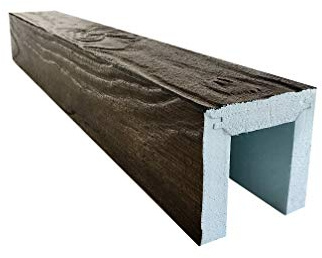 Vigas Decormágina imitación Madera (Nogal Claro) de poliestireno extruido (8 x 12 x 8 x 129)