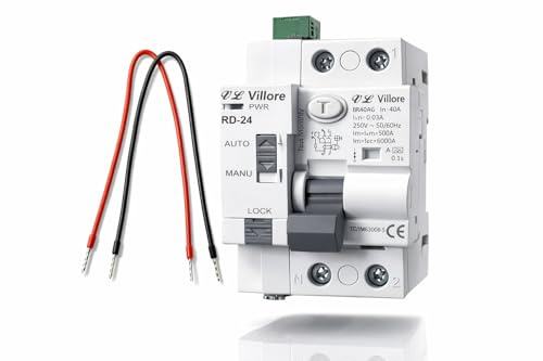 Diferencial auto rearmable, superinmunizado rearmable Clase A reconexión automática 40A 30mA 6Ka Disyuntor Rearmable carril