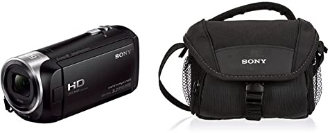 Sony Handycam HDR-CX405 Videocámara de 9.2 MP (Pantalla de 2.7, Zoom óptico 30x, estabilizador óptico, vídeo Full HD), Negro + LCSU11/B Bolsa de Transporte para cámara/videocámara, Color Negro