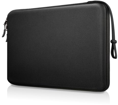 FINPAC Funda para Ordenador portátil de 14 Pulgadas, Compatible con Acer Chromebook, Lenovo, HP, ASUS, DELL, Acer, portátil, Ultrabook, Ultrabook, Resistente al Agua, a Prueba de Golpes, Color Negro