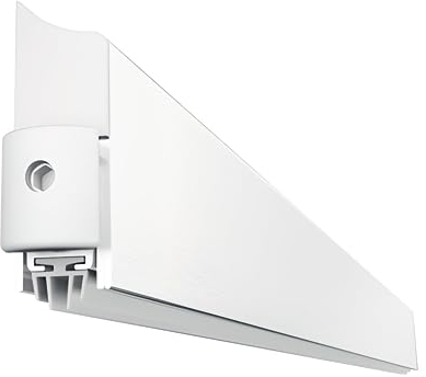 Gedotec absenkbare Bodendichtung - Weiß | 1 Stück Türdichtung unten automatisch 13 x 39 mm | APPLIQUE | Länge 830 mm - kürzbar | Absenkdichtung für Türen | Türbodendichtung windschutz kältefeind