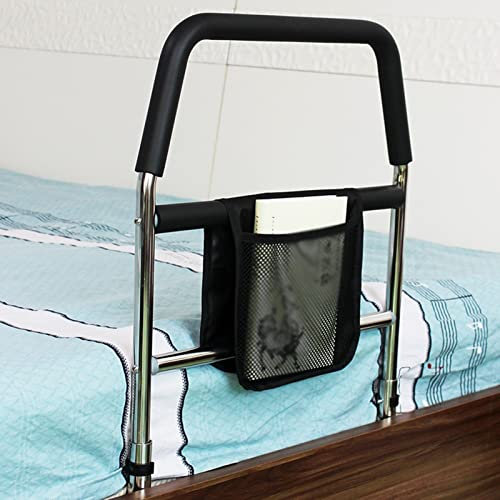 Medizinische Bettgitter, Sicherheitsbettgriff mit Aufbewahrungstasche, sicherer Haltegriff am Bett, geeignet für Doppelbett und Einzelbett