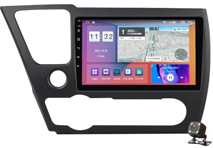 PLOKM Doble DIN Android 12 Autoradio Car Stereo Head Unit para Shuttle 2015-2019 Soporte WiFi Bluetooth FM USB DSP RDS Dab+ Radio Compatible con Carplay inalámbrico y Android Auto con Cable.