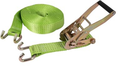 Ribimex - PRSANACR150 Spanngurt mit Ratsche, 2500 kg, 15 m