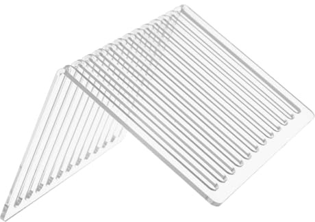 OSALADI Présentoir Pour Disques Vinyles En Acrylique Transparent 12 Compartiments, Support De Rangement Pour Cd Et Albums, Étagère De Table Stable, Usage Bureau Et Maison