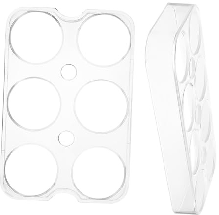 Organisateur de Réfrigérateur pour Œufs 2 Pièces, 6 ou 8 Emplacements | Fridge, Boîte de Rangement pour Oeufs, Plastique Antidérapant, Facile à Nettoyer, Installation et Retrait Simples