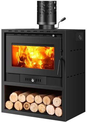 FUHAI-666 Chimenea de Fuego Real, Estufa de calefacción de leña, casa de Familia, Villa, casa de Invierno, Interior, Rural, Estufa de Barbacoa de leña de Estilo Europeo