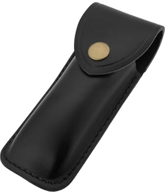 LT Easiyl Vintage-Lederscheide für 13 x 3,2 cm K-Nife, kompatibel mit Buck 110, faltbares Hunter Multitool-Werkzeug, Schwarz, Leder | Kompatibel mit Buck 110, 12,7 cm faltbarem Hunter, Taschenmessertasche, Multitool-Werkzeugen