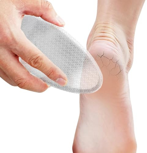 per piedi professionale per pelle dura, per pedicure, raschietto per | talloni screpolati, strumento di rimozione dei calli in vetro, per rimuovere calli, tampone per talloni screpolati e