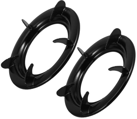 WOONEKY Soporte Estable de Acero Inoxidable para Estufa de Gas, Rejilla Resistente para Wok y Ollas, Compatible Cocinas Domésticas y Quemadores Variados