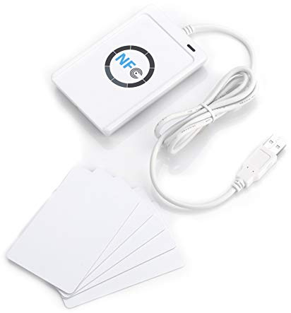 SEAFRONT Lector de Tarjetas IC Adaptador Escritor NFC RFIDS Módulo sin ACR122U Compatible con PC SC Soporta ISO 14443A B Felica 4 Tipos Ultraligero SL1 SL3